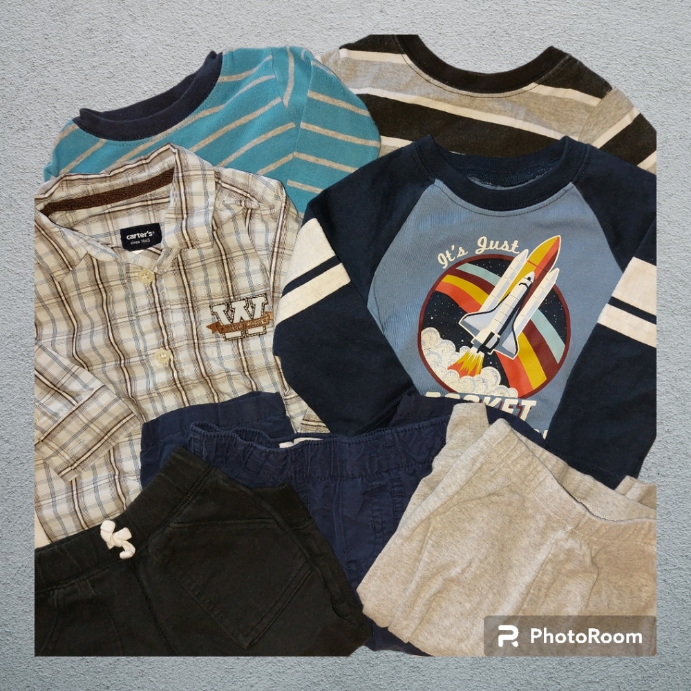 7-Piece Baby Boy Fall/Winter Clothes, Size 12-Months